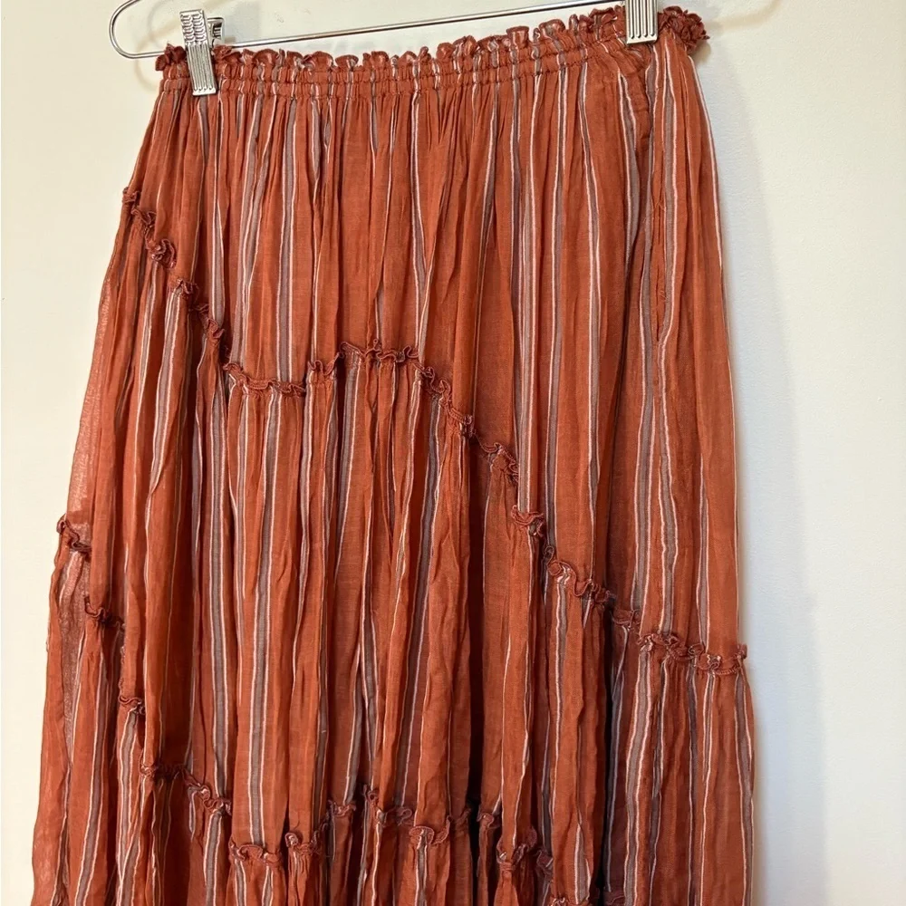 NWOT Free People FP One Ember Printed Midi Skirt Size XS